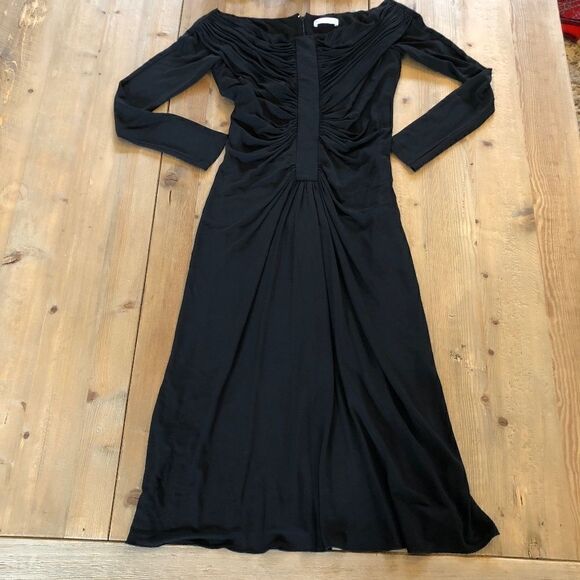 Altuzarra Imogene Ruched Off-the-shoulder Italian Midi Dress Size FR40 - Picture 11 of 16